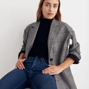 Madewell Oversized Dorset Blazer in Adkins Plaid
